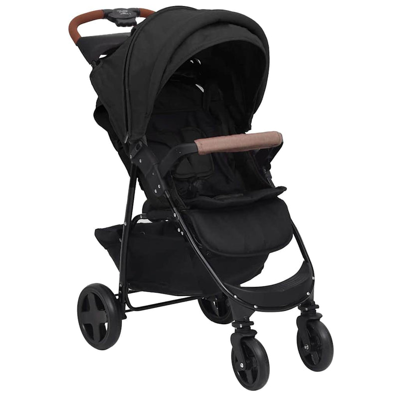 Vidaxl Pram 2 in 1 in acciaio antracite