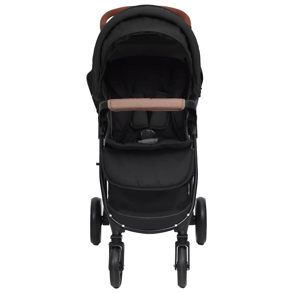 Vidaxl Pram 2 in 1 in acciaio antracite