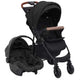 Vidaxl PRAM 3-in-1 de acero de color antracita