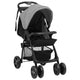 Vidaxl Carroller 2-in-1 de acero gris claro y negro