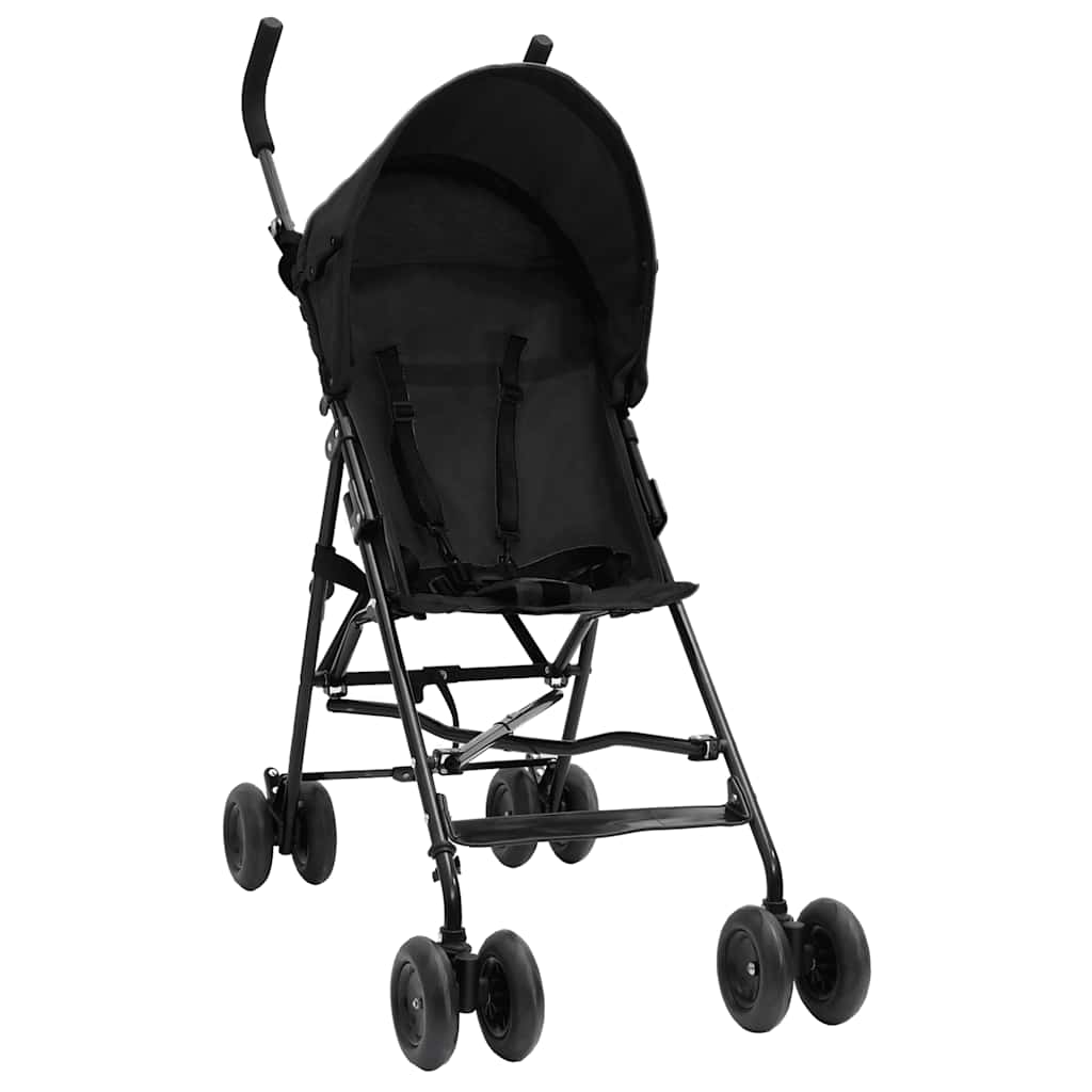 Vidaxl Kinderbuggy Staal Anthracite -Colored and Black