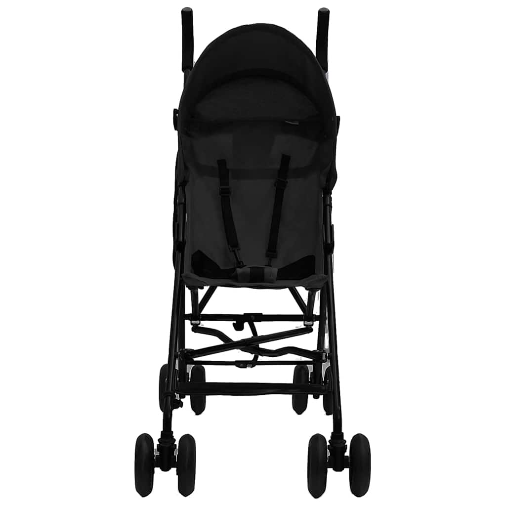 Vidaxl Kinderbuggy Staal Anthracite -Colored and Black