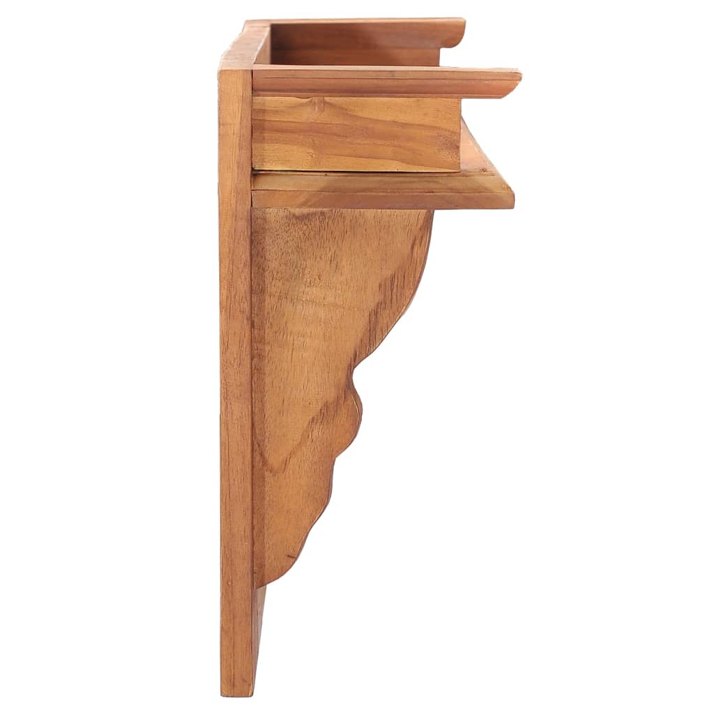 Vidaxl Wall Coat Rack 80x16.5x35 cm in teak solido