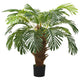 Planta artificial Vidaxl con cicaspalmo de maceta 90 cm verde