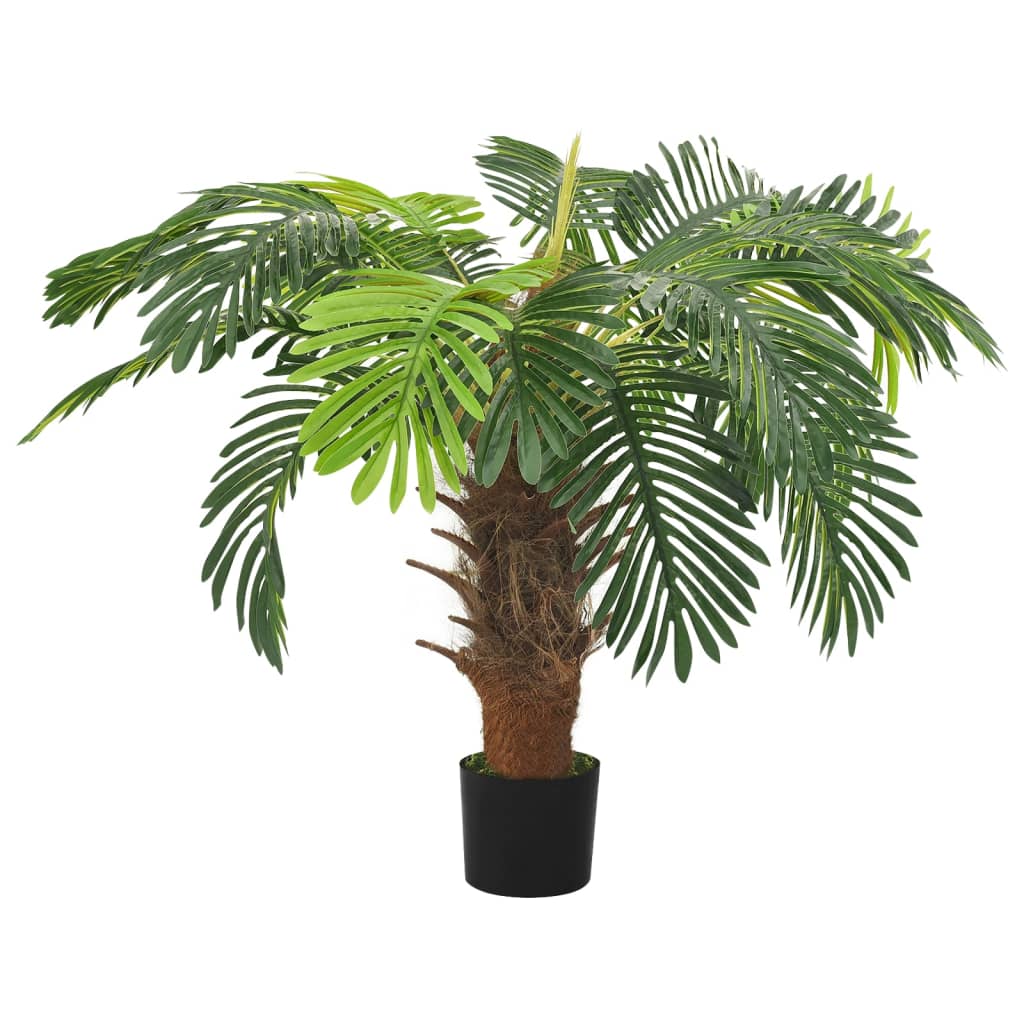 Planta artificial Vidaxl con cicaspalmo de maceta 90 cm verde