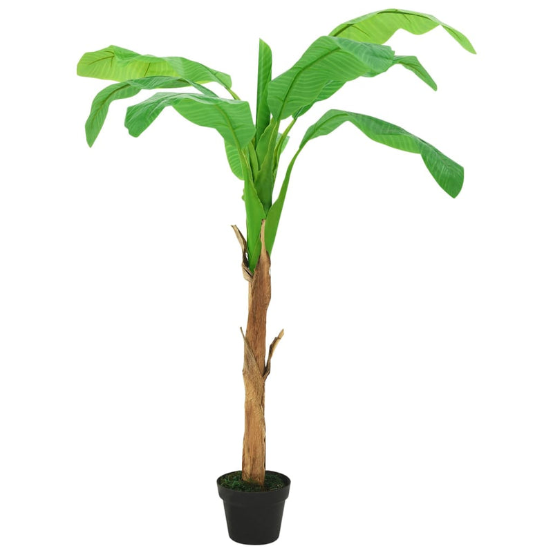 Albero artificiale Vidaxl con pentola di banana 180 cm verde