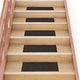Vidaxl 15 esteras de pedal de Vidaxl autoadhesivo rectangular 60x25 cm marrón oscuro