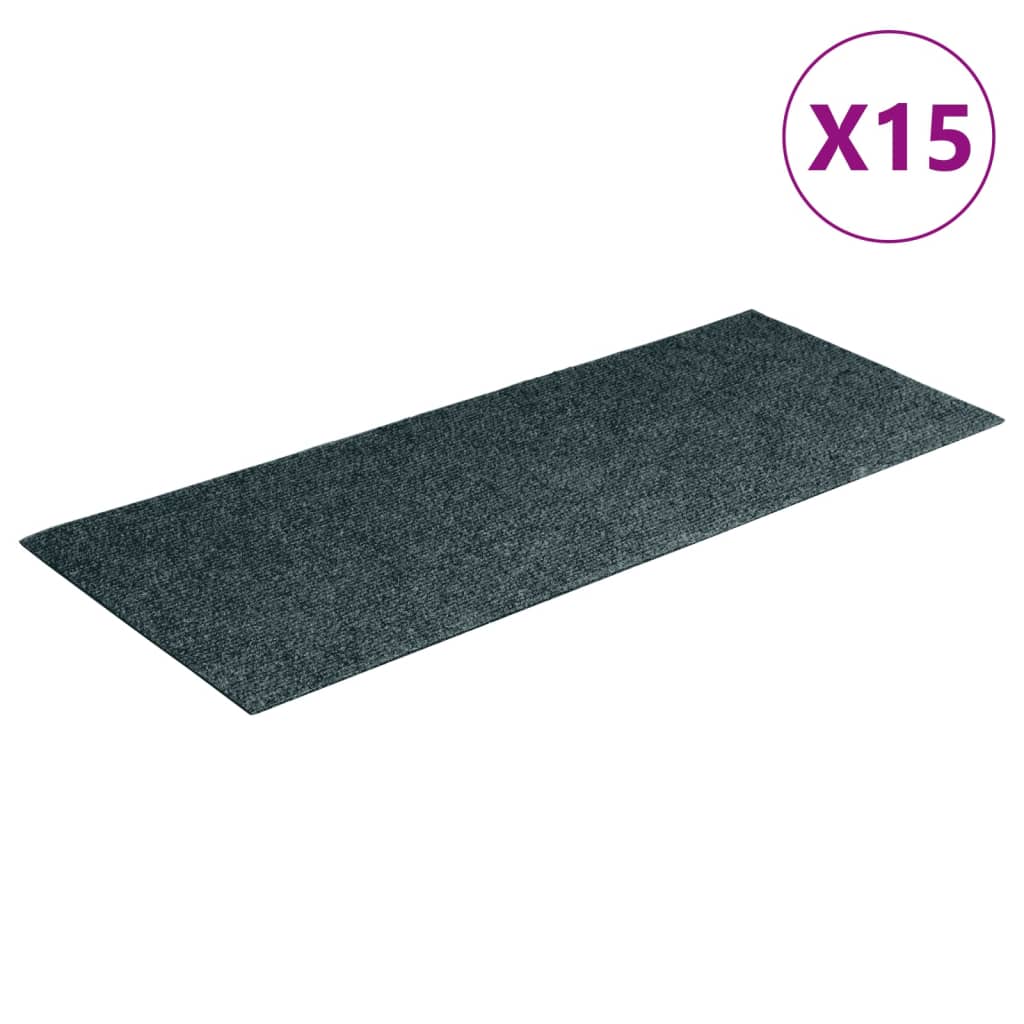 VIDAXL 15 ST PEDALA TATTO AUDSIVE RECTANGULARE 60X25 CM VERDE