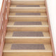 Vidaxl 15 esteras de pedal de Vidaxl autoadhesivo rectangular 76x20 cm marrón claro