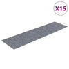 Vidaxl 15 esteras de pedal de Vidaxl autoadhesivo rectangular 76x20 cm gris claro