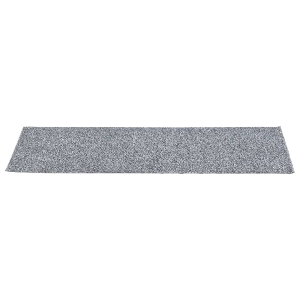 Vidaxl 15 esteras de pedal de Vidaxl autoadhesivo rectangular 76x20 cm gris claro