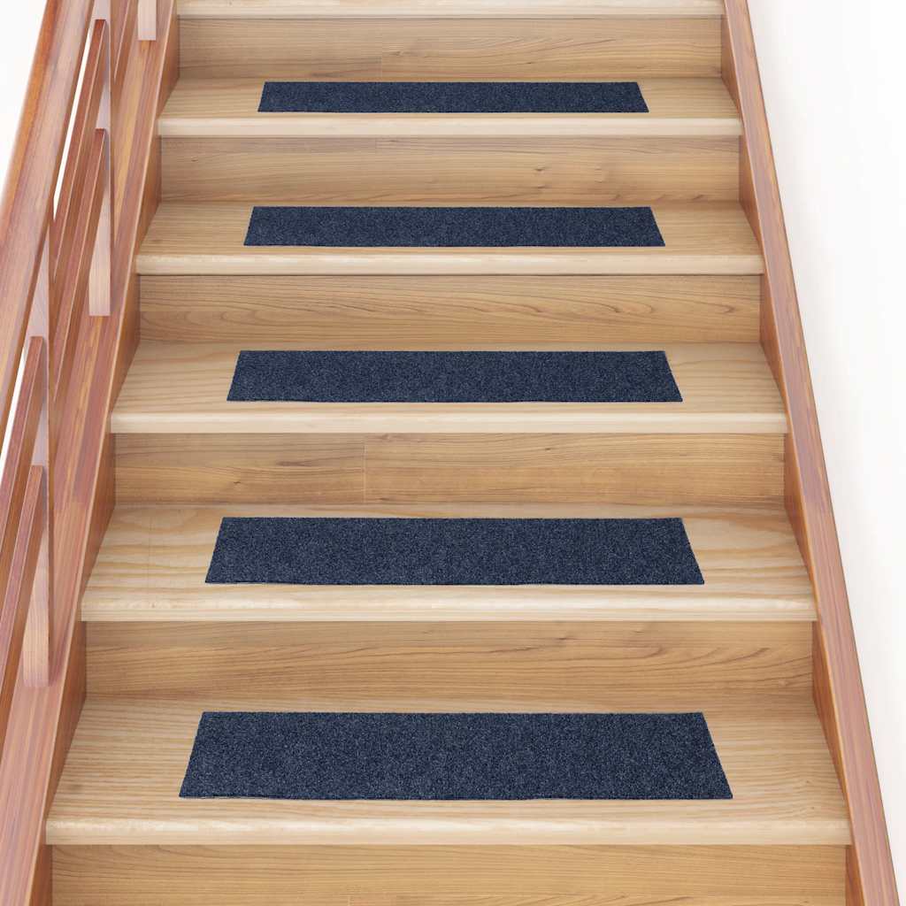 Vidaxl 15 esteras de pedal de Vidaxl autoadhesivo rectangular 76x20 cm azul gris