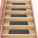 Esteras de escalera de Vidaxl autoadhesivo 15 st rectangular 76x20 cm antracita