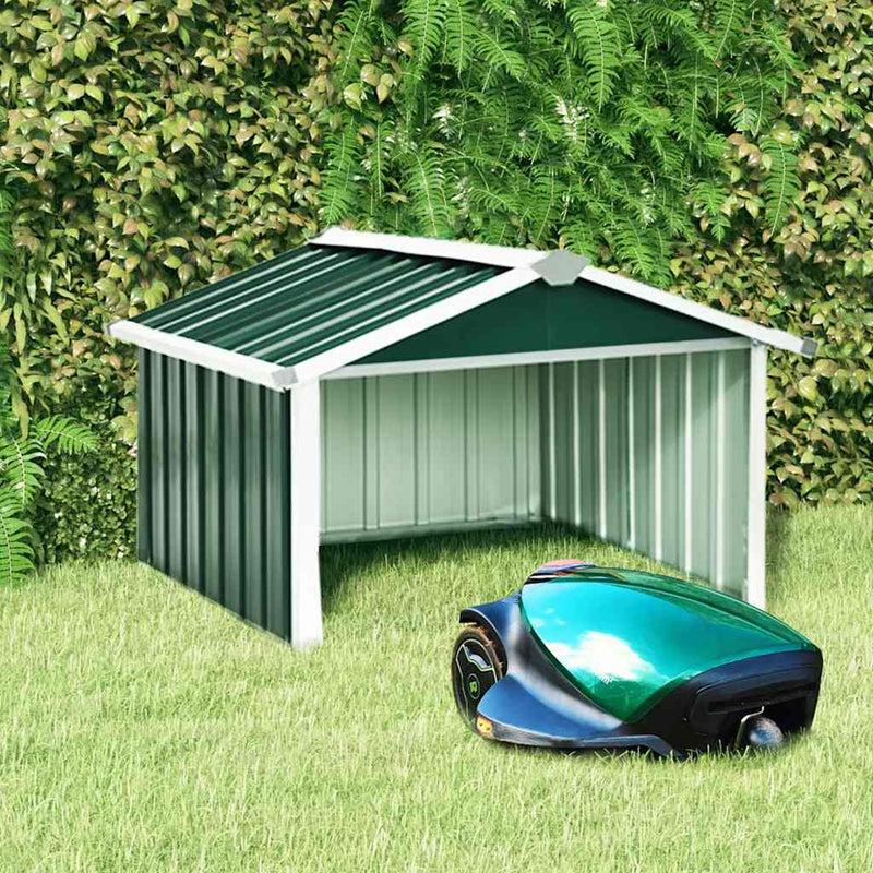 Copertura Vidaxl per tosaerba robotica 92x97x63 cm in acciaio verde
