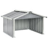 Copertura Vidaxl per tosaerba robotica 92x97x63 cm in acciaio grigio