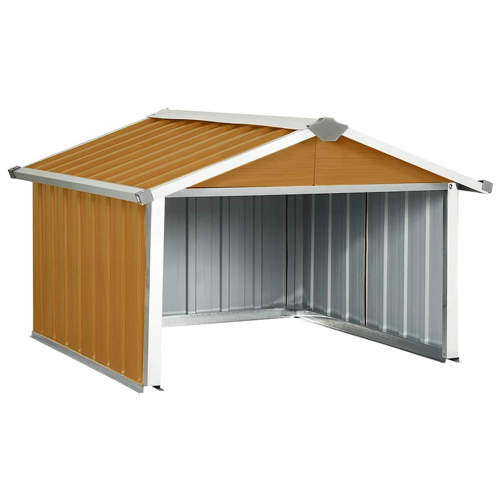 Copertura Vidaxl per tosaerba robotica 92x97x63 cm in acciaio marrone