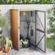 Vidaxl Garden Shed 88x89x161 cm de acero galvanizado marrón