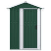 Vidaxl Garden Shed 126x97.5x177 cm de acero galvanizado verde