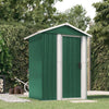 Vidaxl Garden Shed 126x97.5x177 cm de acero galvanizado verde