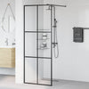 Vidaxl Walk-In Shower Mall 80x195 CM ESG-Glas transparente y negro