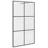 Vidaxl Walk-In Shower Mall 115x195 cm ESG-Glas transparente y negro
