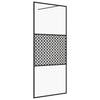 Vidaxl Walk-In Shower Mall 80x195 CM ESG-Glas transparente y negro