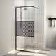 Vidaxl Walk-In Shower Mall 80x195 CM ESG-Glas transparente y negro