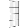 Vidaxl Walk-In Shower Wall 90x195 cm ESG-Glas transparente y negro
