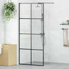 Vidaxl Walk-In Shower Wall 90x195 cm ESG-Glas transparente y negro