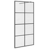 Vidaxl Walk-In Shower Mall 100x195 cm ESG-GLAS transparente y negro