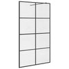 Vidaxl Walk-In Shower Mall 115x195 cm ESG-Glas transparente y negro