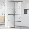Vidaxl Walk-In Shower Mall 115x195 cm ESG-Glas transparente y negro