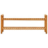 Vidaxl schoenenrek met 2 schappen 100x27x40 cm massief eikenhout