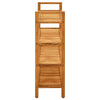 Giaccia di scarpe Vidaxl con 4 ripiani 100x27x80 cm rovere solido