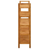 Vidaxl schoenenrek met 5 schappen 100x27x100 cm massief eikenhout