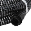Vidaxl Sucking tubo con giunti in ottone 1.1 '' 10 m PVC nero