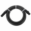 Vidaxl Sucking Manguera con acoplamientos PVC 1.1 '' 10 M PVC Negro