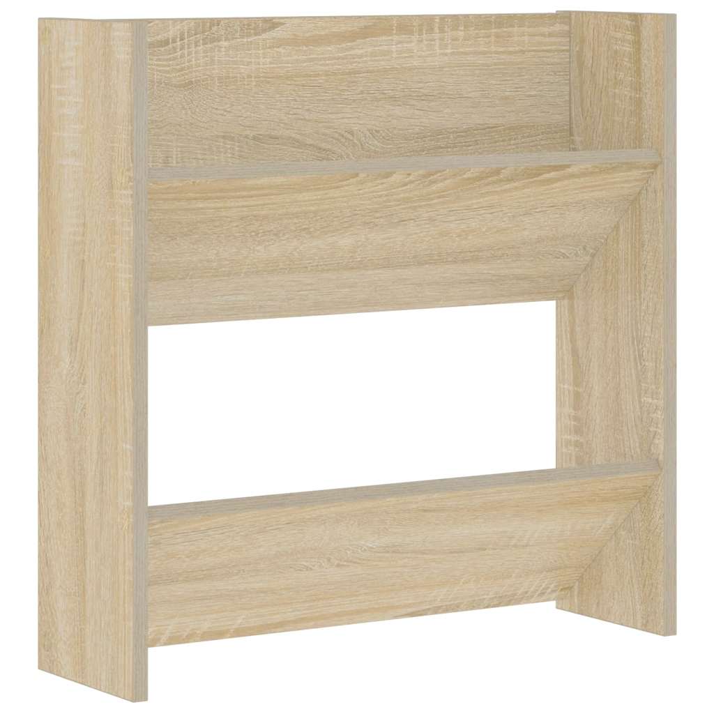 Scarpiera da parete Vidaxx 60x18x60 cm in truciolare color rovere Sonoma