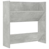 Vidaxx zapatero de pared 60x18x60 cm aglomerado gris hormigón
