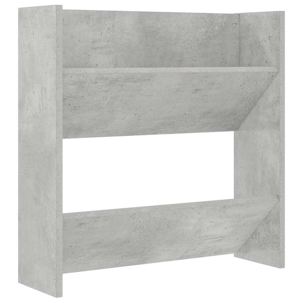 Vidaxx zapatero de pared 60x18x60 cm aglomerado gris hormigón