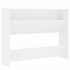 Gabinete de zapato de pared de Vidaxl 80x18x60 cm de madera propiedad blanca