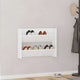 Gabinete de zapato de pared de Vidaxl 80x18x60 cm de madera propiedad blanca