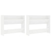 Scarpiere da parete Vidaxx 2 pz 80x18x60 cm in truciolato bianco