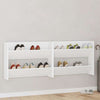 Scarpiere da parete Vidaxx 2 pz 80x18x60 cm in truciolato bianco
