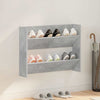 Gabinete de zapatos de pared Vidaxl 80x18x60 cm Precio de concreto de madera editado