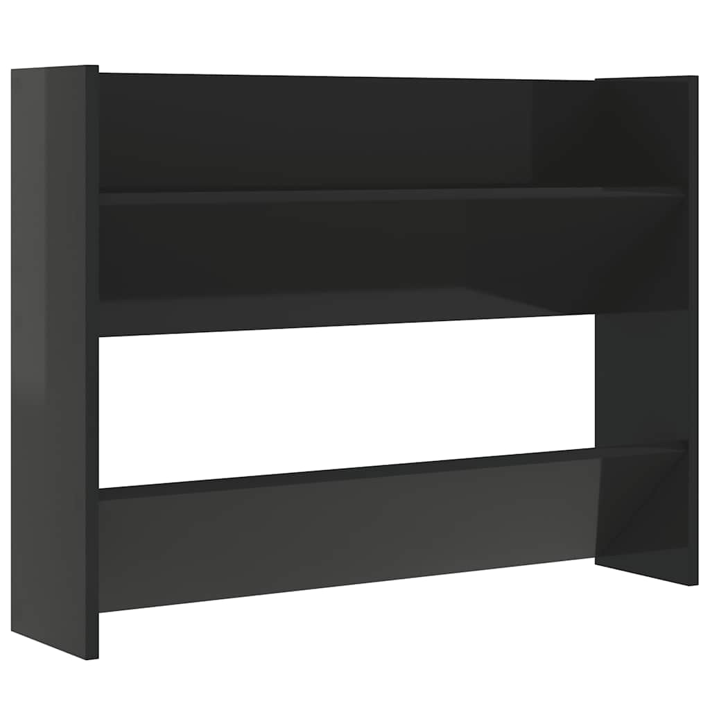Vidaxl Wall Shoe Armadiet 80x18x60 cm Properpata in legno Black