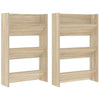 Vidaxl wandschoenenkasten 2 st 60x18x90 cm spaanplaat sonoma eiken