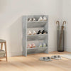Vidaxx zapatero de pared 60x18x90 cm aglomerado gris hormigón