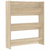 Vidaxl wandschoenenkast 80x18x90 cm bewerkt hout sonoma eikenkleur