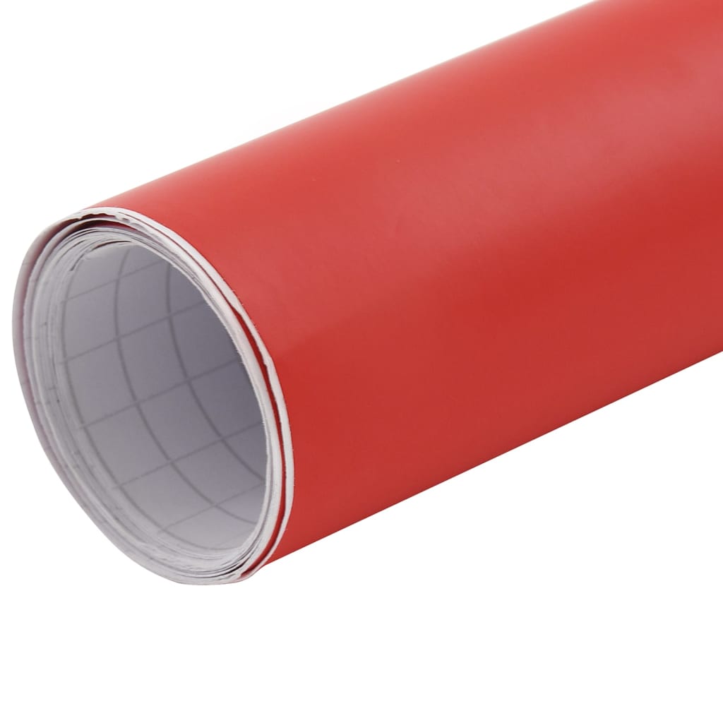 Vidaxl 2 St Autofolie 100x150 cm rosso opaco